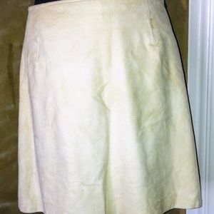 Vintage Banana Republic chamois colored suede skirt waist 30